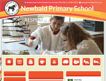 Tablet Screenshot of newbaldprimary.eriding.net